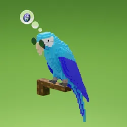 3D Stacks Parrots #25